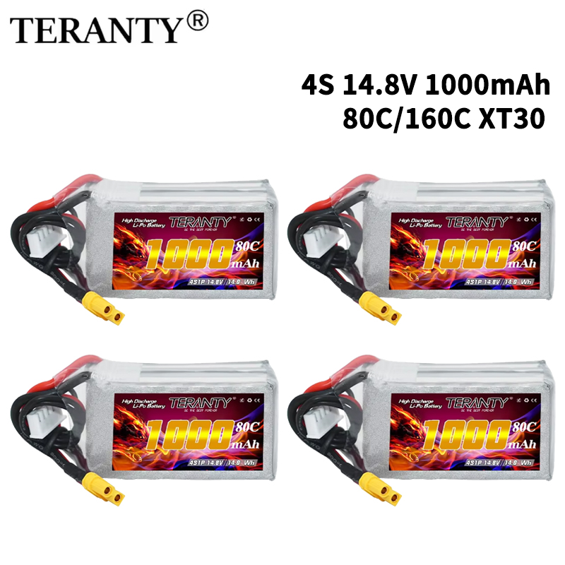 Fpv Drone Quadcopter - TERANTY 4S 1000mAh 14.8V 80C/160C Bateria