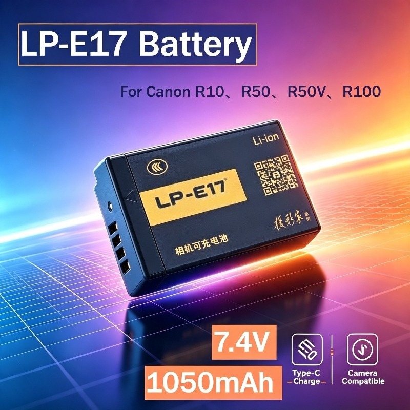 Canon Camera Eos R8 - Bateria LP-E17 1050mAh z wejściem USB-C
